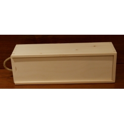Pudełko drewniane prostokątne na wino 36x11,5x11cm, zasuwane